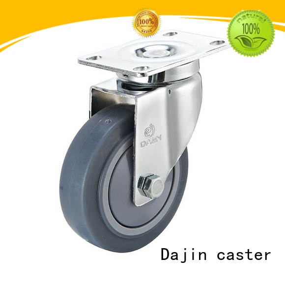 rigid 2 swivel caster wheels brake light for dollies