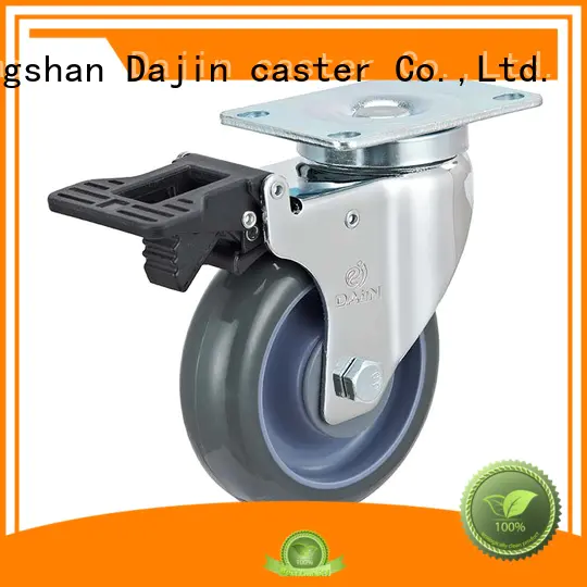 Dajin caster plastic medium duty swivel casters stem for trolleys