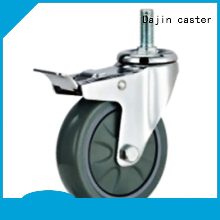 Dajin caster institutional medium duty swivel casters wheel for dollies
