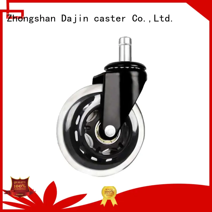 Dajin caster office 2 wheel rollerblades transparent bulk production