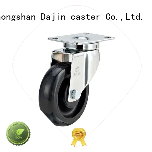 Dajin caster nonmarking anti static wheel plate food service carts