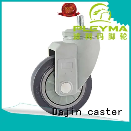 Dajin caster plastic rubber casters swivel for-dollies