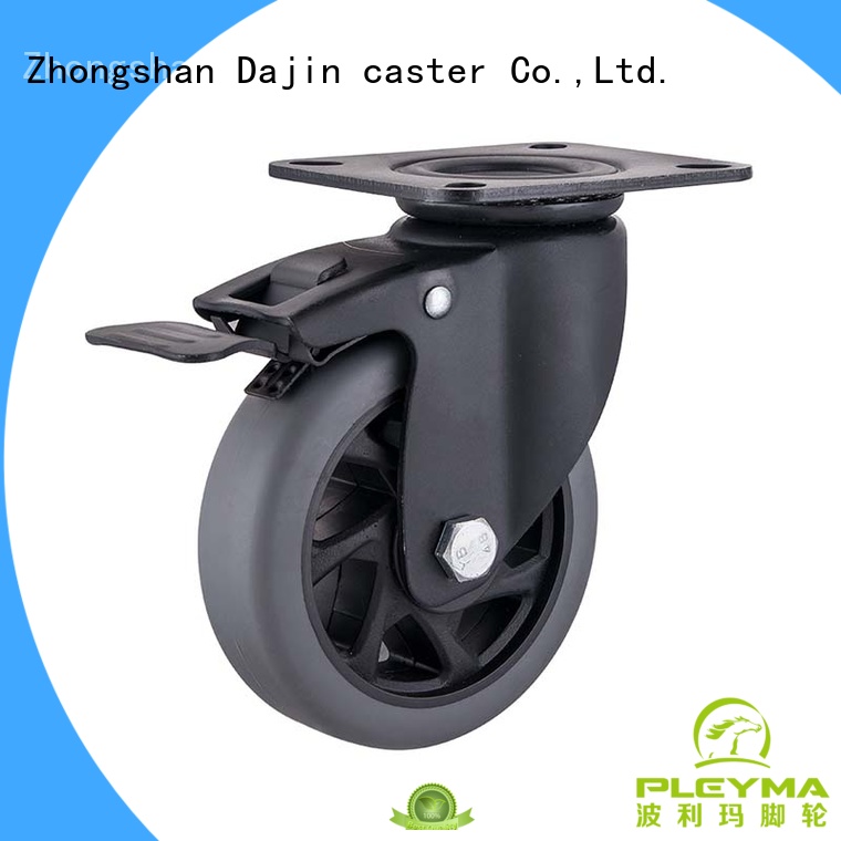 top brand heavy duty threaded stem casters double for machine Dajin caster
