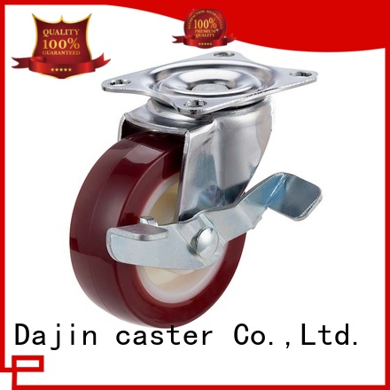 50mm PU wheel light duty swivel caster with brake