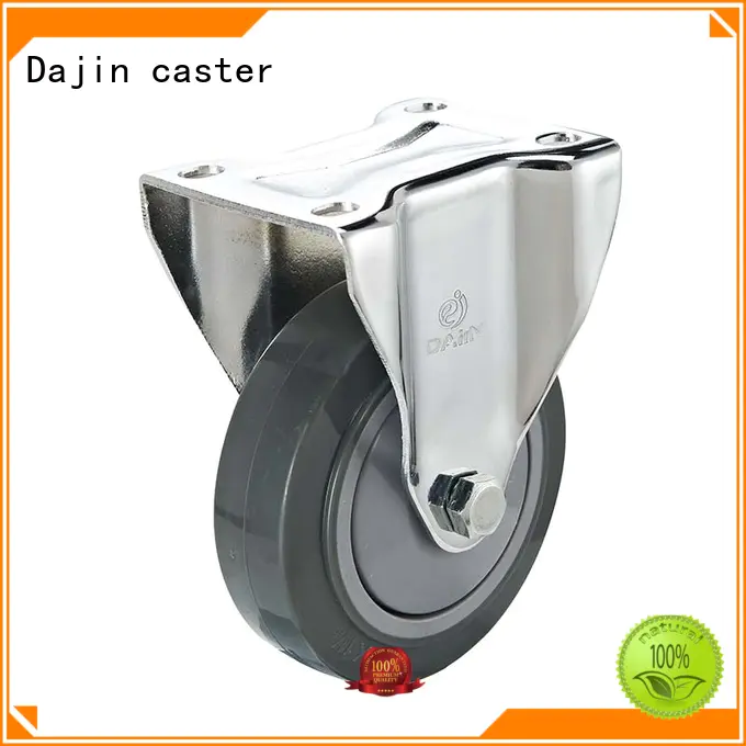 Dajin caster wheel 4 inch swivel casters threaded fro rack