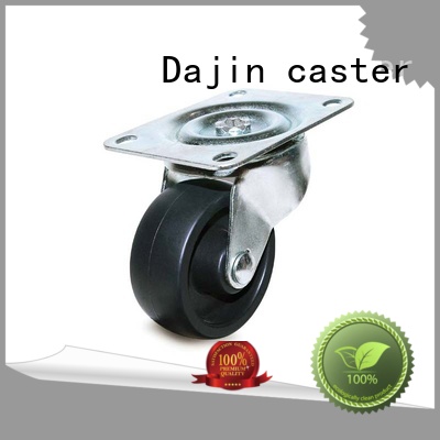 Dajin caster fixed pu caster wheel brake for car