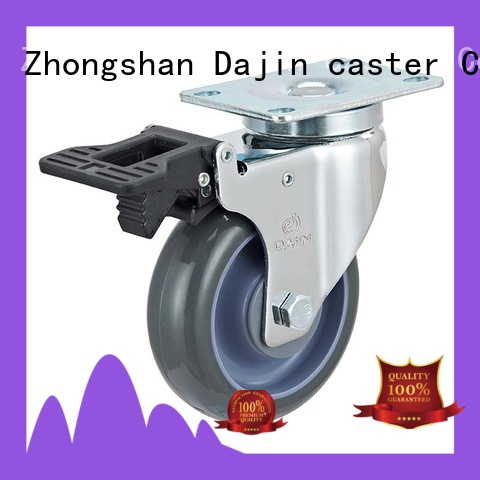Dajin caster brake 5 inch swivel caster wheels ball for trolleys