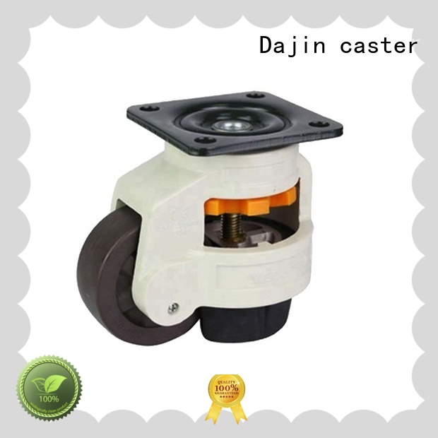 Dajin caster adjustable leveling castors nylon computer