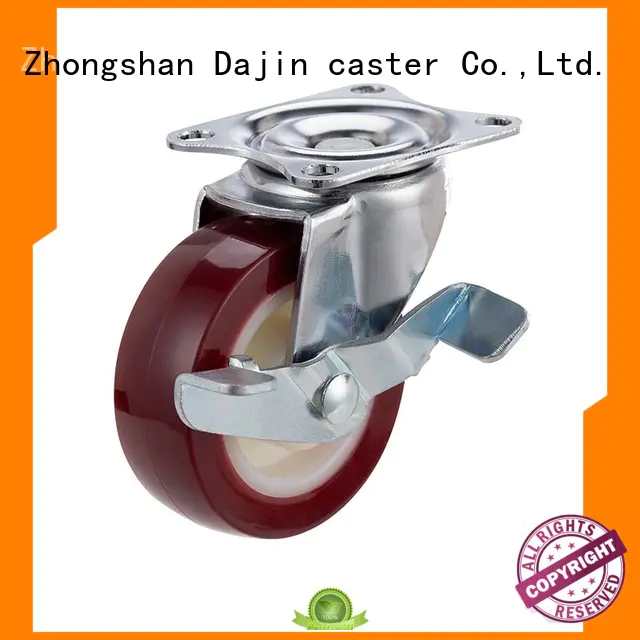 Dajin caster hard light duty caster double side for sale