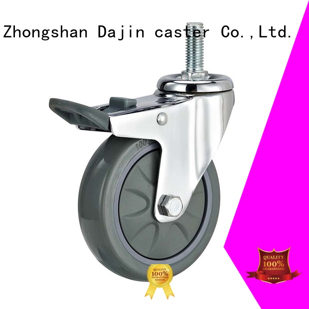 Dajin caster light duty dual wheel swivel caster for trolleys