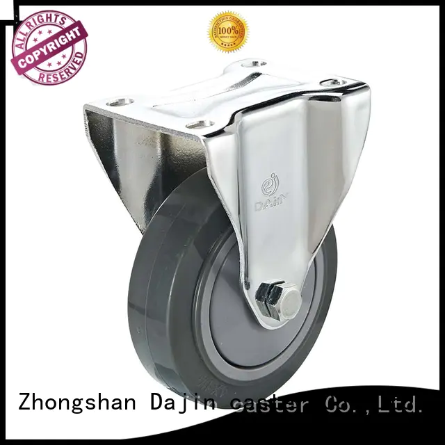 Dajin caster polyurethane small swivel caster wheels brake for trolleys