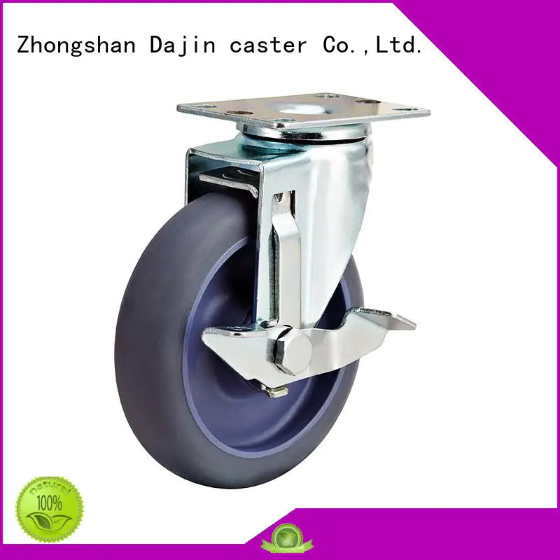 Dajin caster noiseless heavy duty adjustable casters functional for car