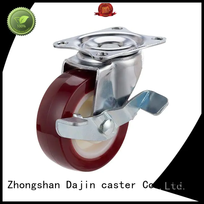 Dajin caster brake light duty castors furniture for wholesale