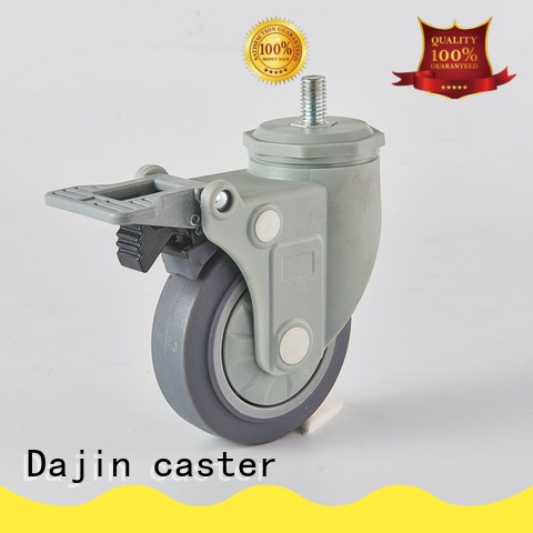 Dajin caster medium plastic caster wheels trolleys single ball