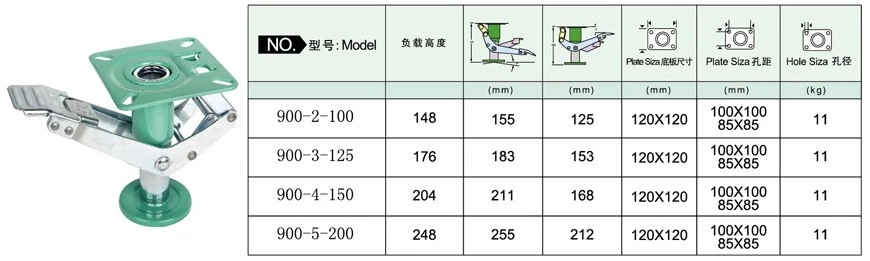 Factory Price 4" 5" 6" 8" Japanese Lift Up Caster Wheel Floor Lock