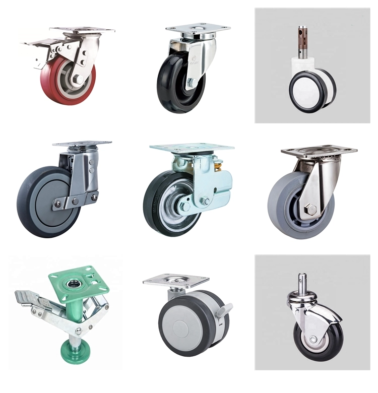 Dajin caster low profile furniture casters functional for medical bed-2