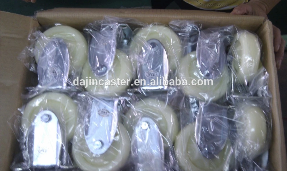 Dajin caster plastic light duty castors brake for sale-6