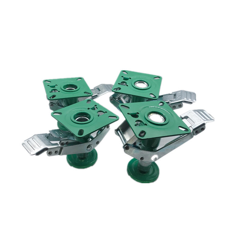 Japanese Style Green Lift Up Floor Lock for 4inch Caster Wheel