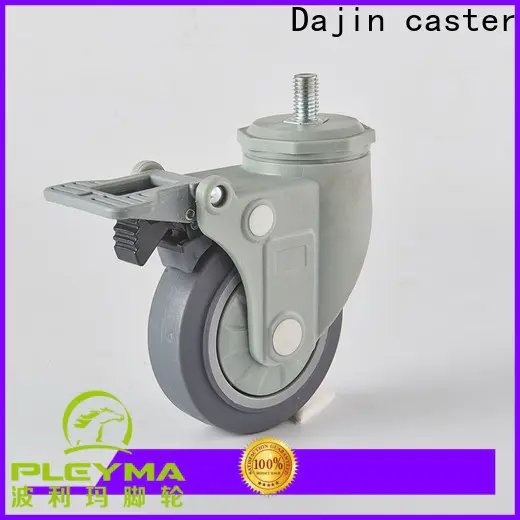 Dajin caster non-marking rubber casters swivel for-dollies