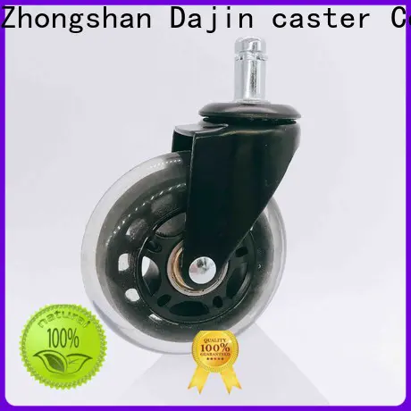 Dajin caster transparent 76mm rollerblade wheels chair at discount