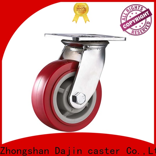 Dajin caster 5 inch heavy duty casters pu for truck