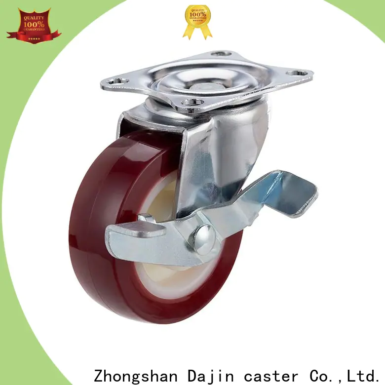 Dajin caster institutional light duty caster wheels double side wholesale