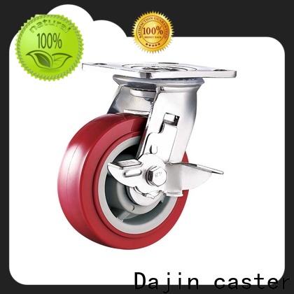 Dajin caster heavy duty castors box metal brake