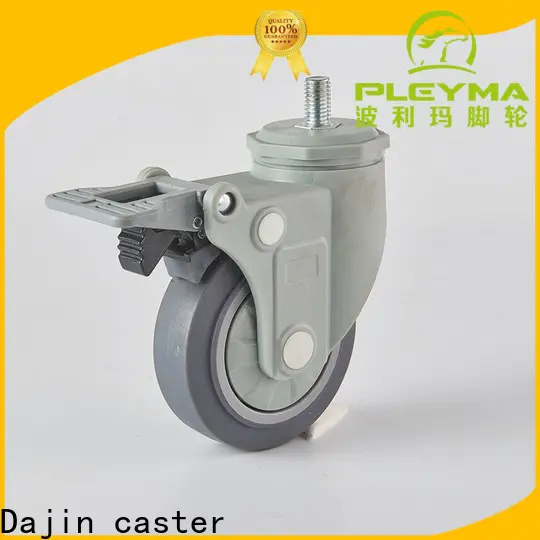 Dajin caster non-marking caster cart fork single ball