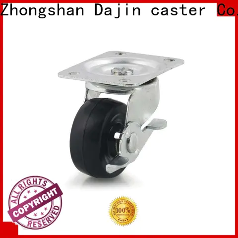 Dajin caster industrial light duty caster rubber wholesale