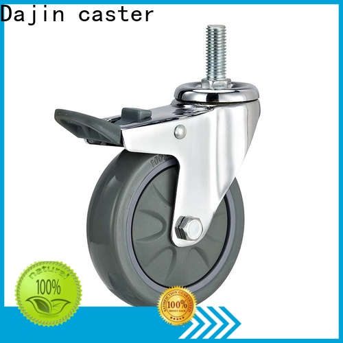 Dajin caster duty 5 inch swivel caster with brake tpr for dollies