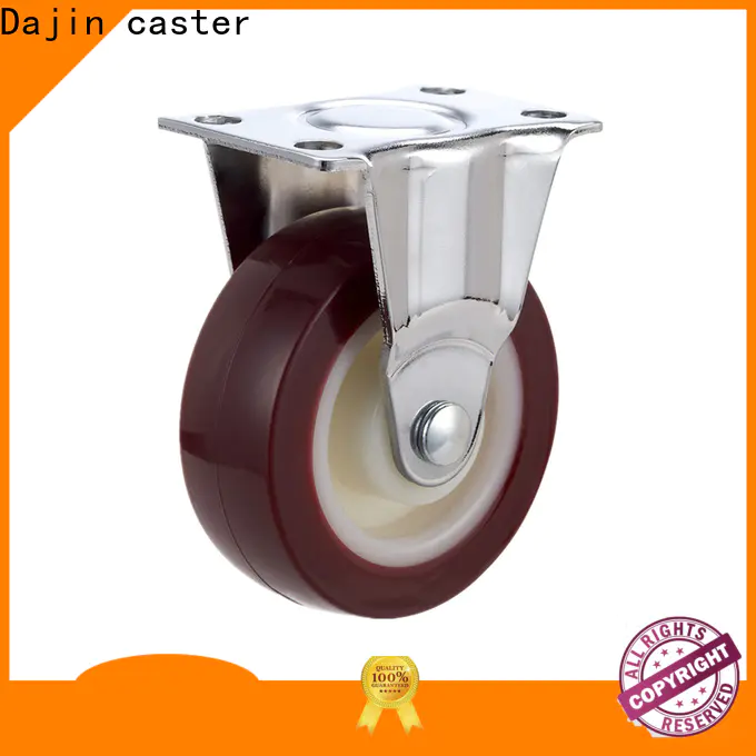 Dajin caster fixed chair casters rubber for wholesale