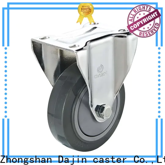 Dajin caster 5 inch swivel caster with brake polyurethane fro rack