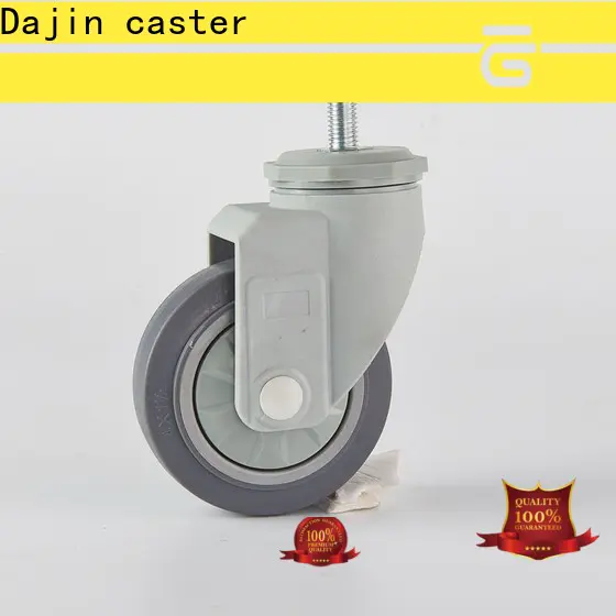 Dajin caster industrial steel caster wheels low cost for medical bed