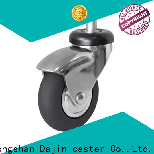 Dajin caster hi-elastic furniture caster wheels adjustable for airport
