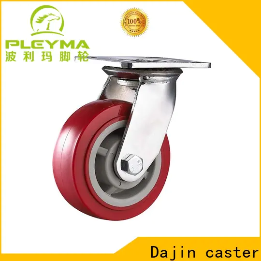 Dajin caster medium heavy duty wheels caster metal brake