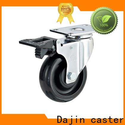 Dajin caster nonmarking esd wheels chrome food service carts