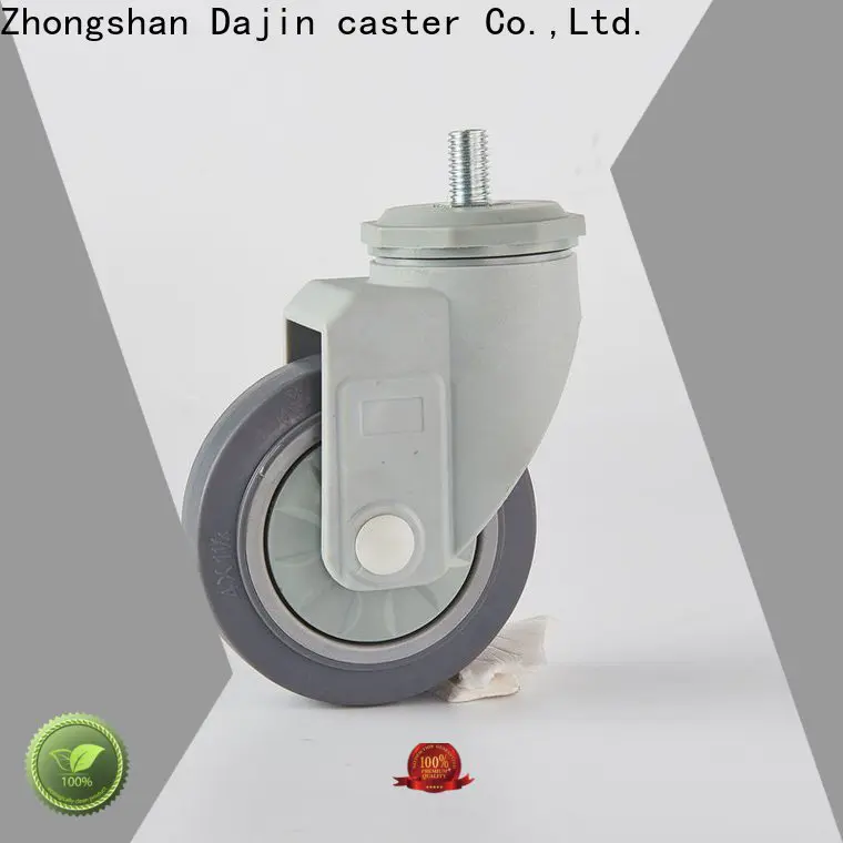 Dajin caster low profile furniture casters functional for medical bed