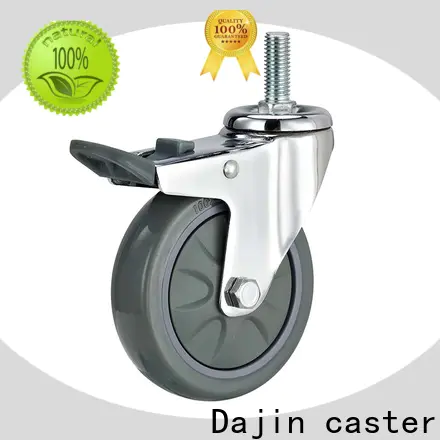 Dajin caster 4 inch swivel casters brake for trolleys