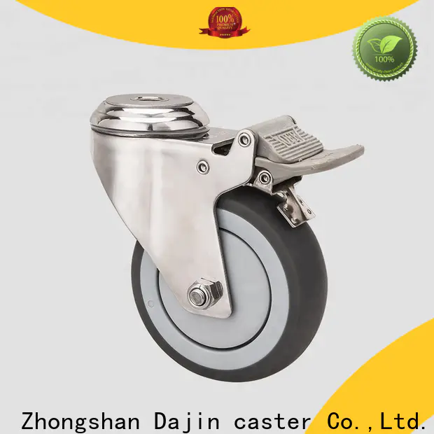 Dajin caster factory-priced low profile casters durable for trolley