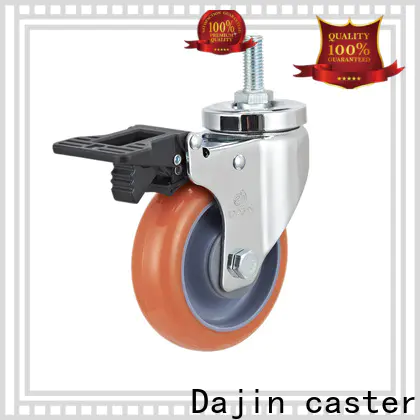 Dajin caster high quality medium duty caster polyurethane for dollies