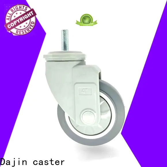 Dajin caster non-marking plastic caster wheels trolleys single ball