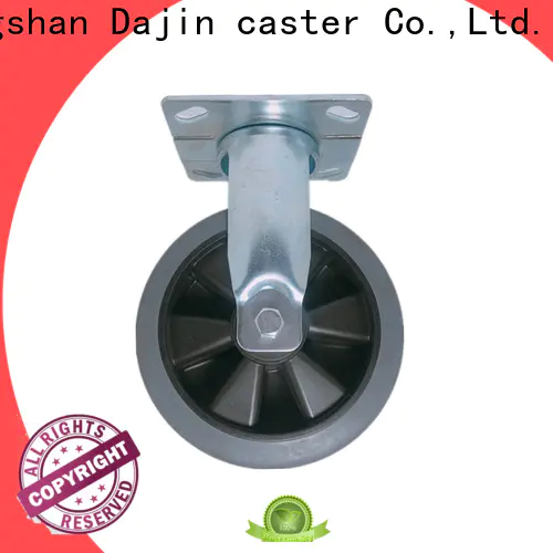 Dajin caster fixed 5 inch heavy duty casters side for airport