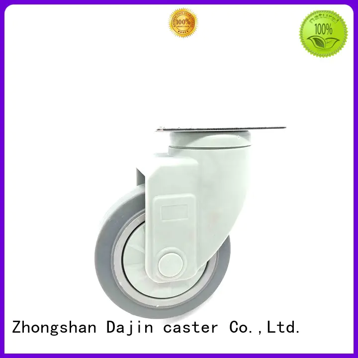 Dajin caster plastic caster wheels custom service single ball