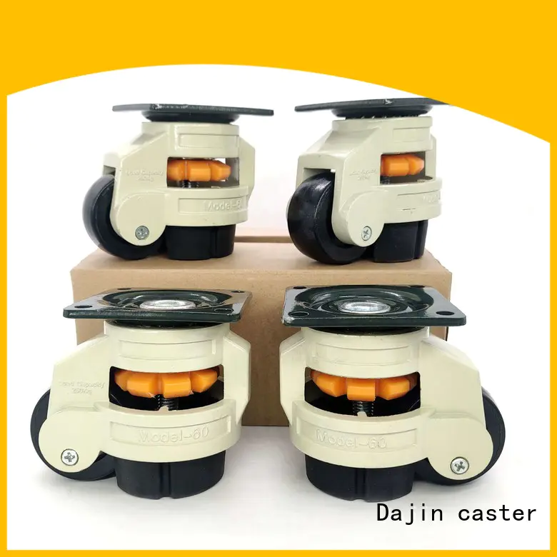 Dajin caster light-height leveling casters wheel commercial kitchen
