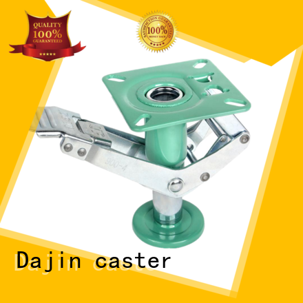 Dajin caster hielastic caster floor lock low cost roller