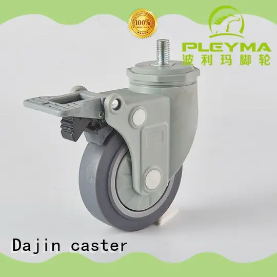Dajin caster rubber casters custom service bearing