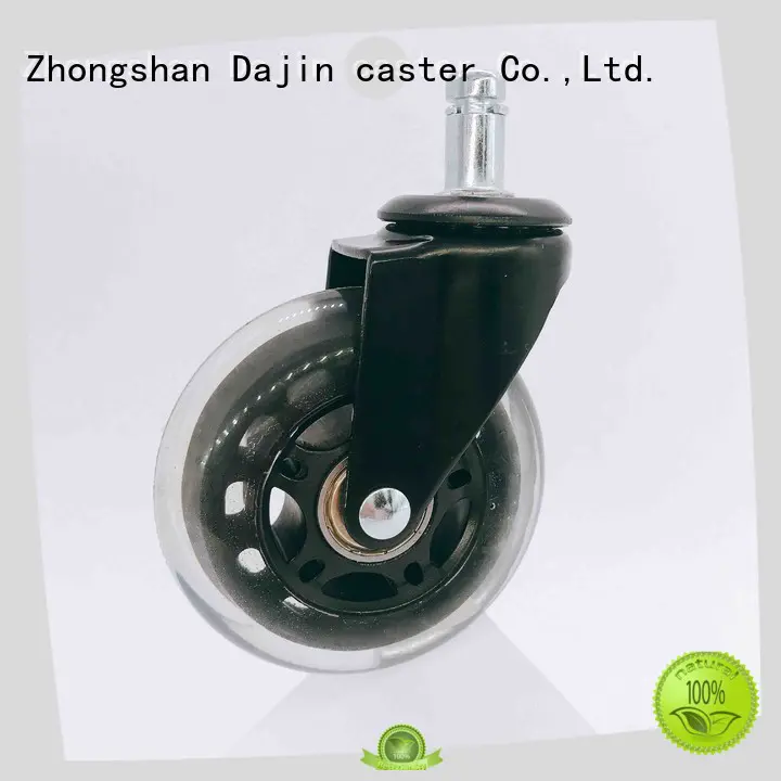 Dajin caster pu rollerblade caster wheels caster bulk production