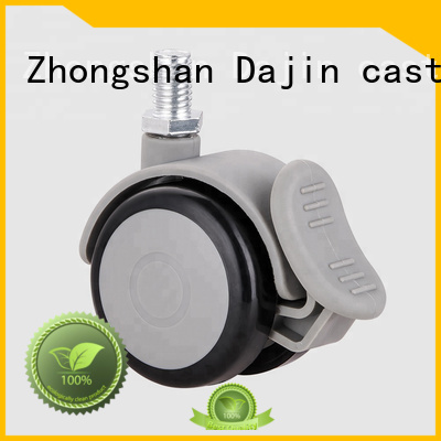 Dajin caster hot-sale heavy equipment casters low cost for medical bed